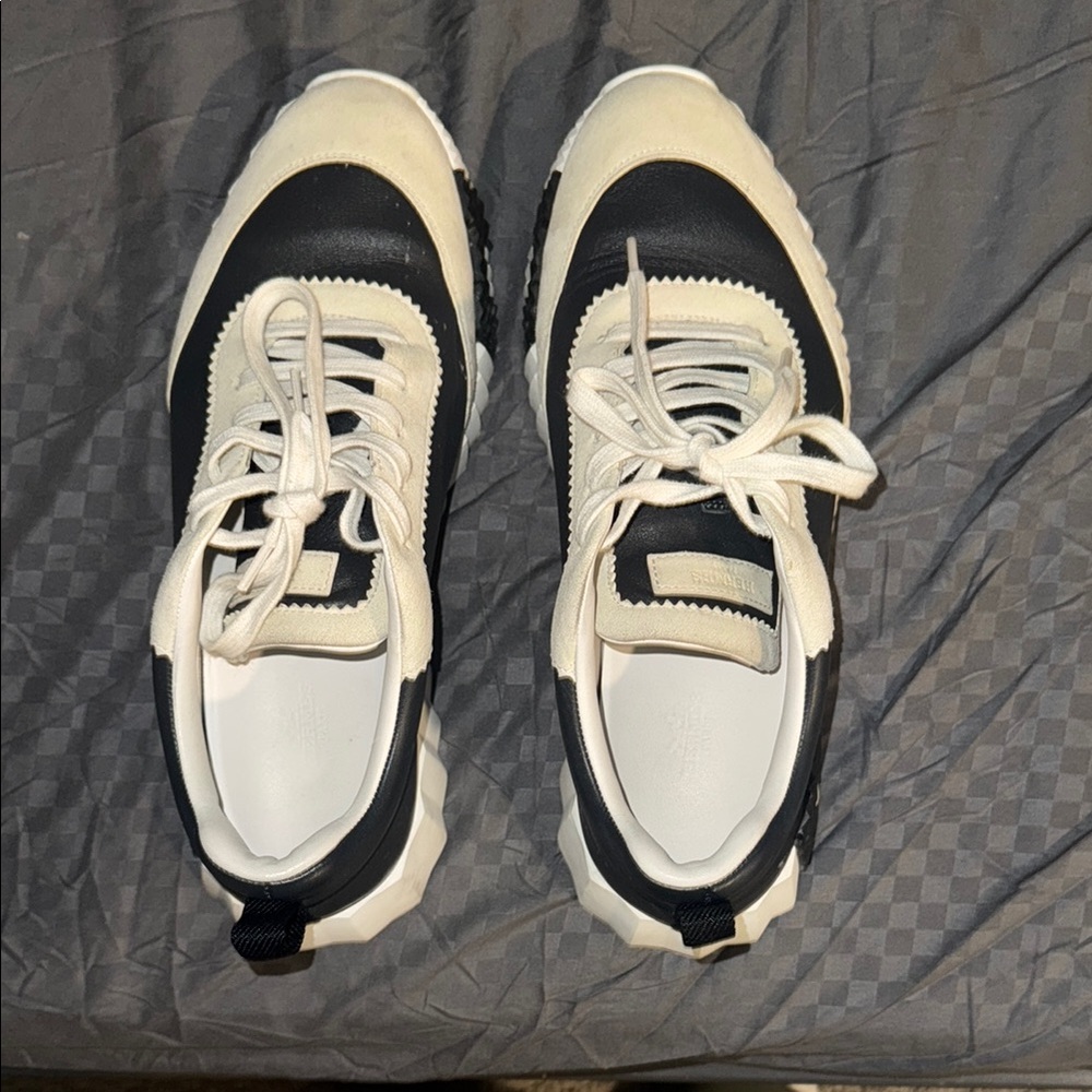 Black and Cream Sneakers